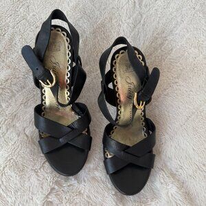 Vintage Juicy Couture Black Platform Sandals